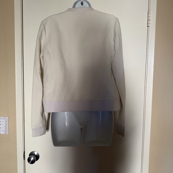 Banana Republic Women's Cream Bomber Jacket - Picture 4 of 5